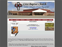 Tablet Screenshot of mycovebaptist.com